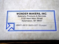 Wonder Makers Inc. – WM 01-8810 – Easy-Out Plunger – (NEW in BOX) -NOS