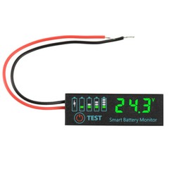 2PCS DC7-55V Li-ion Battery Level Indicator Tester LED Voltage Power Monitor