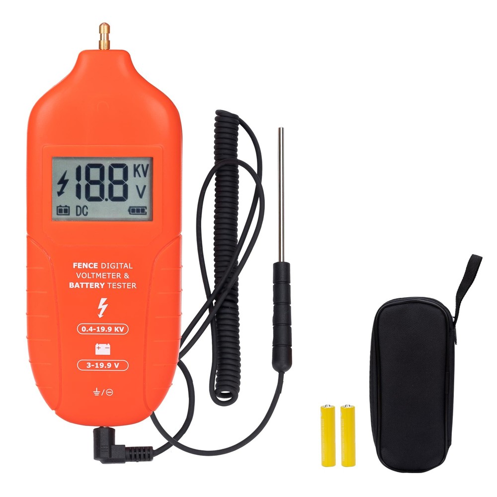 Fence Tester Fault Finder Digital Fence Voltage Tester Max 19.9kv, Fence Volt…