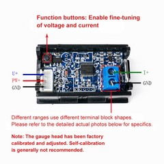 DC 4-28V Voltmeter Ammeter LED Amp Dual Digital Volt Meter DC 0-300V 10/50/100A