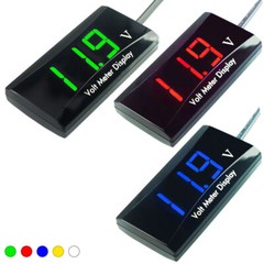 12V Digital LED Display Voltmeter Voltage Gauge Panel Meter For Car Motorcycle