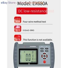 EX680A Handheld DC Low Resistance Tester 0.01mΩ to 30.00KΩ