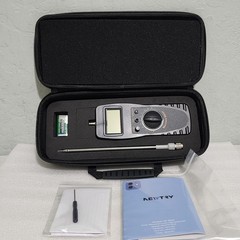 Moisture Meter 0-100% Plastic Rubber Resin Nylon Powder Hay Tester LCD 9.6 Probe
