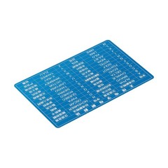 Portable Aluminum For Morse Code Training Card with Dual Sided Functionality