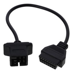 BYOBYO 6 Pin OBD1 to 16 OBD2 Diagnostic Tool Connector 11.22Inch, black
