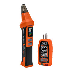 Klein Tools ET350 4-In-1 Digital Circuit Breaker Finder, Outlet Fault Detector,