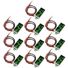 10pcs Mini Digital Voltage Meter Dc 2.5~30v 0.28 2 Wire Digital Voltmeter Gauge