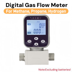 Portable Micro Gas Flow Meter Air Methane Propane Hydrogen Flow Rate Meter New