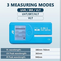 Digital Window Tint Meter – 3-in-1 UV/IR Rejection Tester for Solar Film