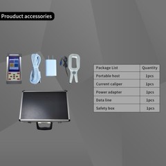 Portable Ground Earth Leakage Meter Power Grounding Detector Current Tester