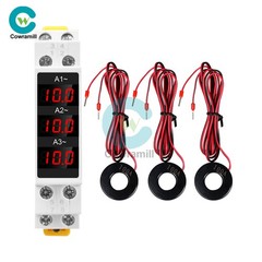 AC 80-500V 100A DIN Rail Ammeter Voltmeter Digital Display Voltage Current Meter