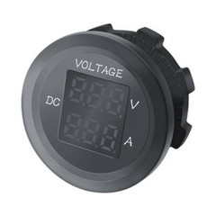 Round Panel Voltage Ammeter Amp Volt Meter Monitor Gauge Tester For Marine Boat