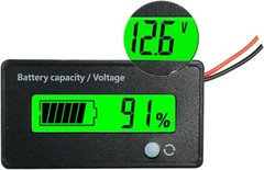 DC 12V 24V 36V 48V 72V Battery Meter, Battery Capacity Voltage Monitor Gauge …