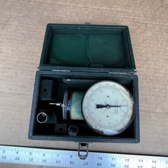James G. Biddle Hand Tachometer No. 455/55615 Made in Switzerland – cracked
