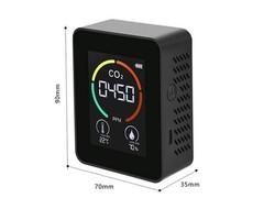 3-in-1 Indoor Air Quality Monitor Large HD Display CO2 Temperature & Humidity