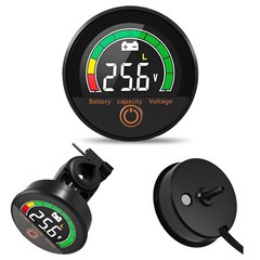 IP67 Waterproof Battery Monitor, Battery Meter for 12V84V Lithium, Lith…