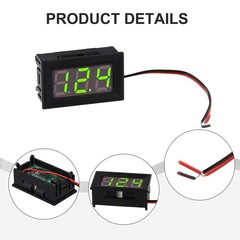 Compact and Efficient LED Display Voltmeter for DC Voltage Wide Voltage Range