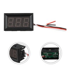 LED Digital DC Voltmeter with Convenient Wiring Reverse Connection Protection