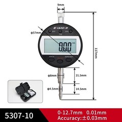 Digital Dial Indicator Gauge 0-12.7/25.4mm Inch/Metric Auto Off Probe Conversion