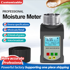 Portable Smart Grain Moisture Meter Digital LCD Display Coffee Bean Paddy 90 mL