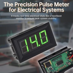 5 Pack DC 5-120V Digital Mini Voltmeter 2 Wire 0.56 Inch LED Display Green