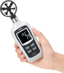 Digital Anemometer (wind speed and temperature measurement possible)