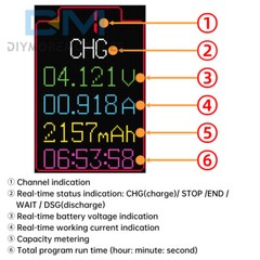 8CH 18650 Battery Capacity Internal Resistance Tester Auto Charging Discharge