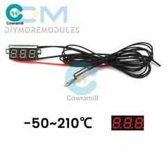 DC4-28V 0.28″ High Temperature Sensor Detector Digital Thermometer NTC Probe New