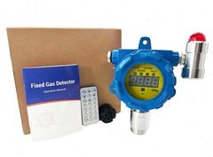 Fixed Hydrogen Gas Leak Detector Monitor with Range 0-1000ppm Remote Control