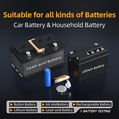 HRM-10 Voltage Internal Resistance Battery Tester，Battery Voltage Meter for T…