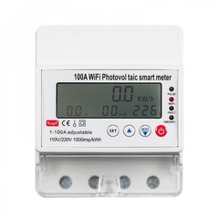Single Phase 4P 110/220V 100A Bidirectional Electricity Energy Meter kWh Counter