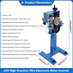 110V High Precision Wire Meter Counter Cable Meter Counting Table Equipment
