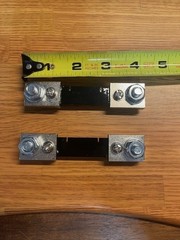 Lot of 2 – FL-2 DC 75mV 100A Current Shunt Resistors for Ammeter Panel Meter