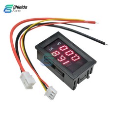 DC 0-100V 50A Red+Red Dual LED Digital Voltmeter Ammeter Panel Amp Voltage Gauge