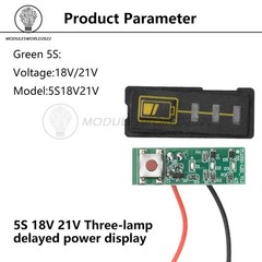 5S/10S Battery Capacity Indicator Module Battery Level Indicator Display Module