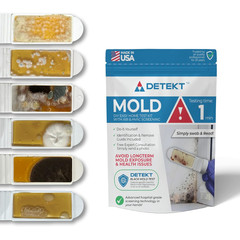 #1 Indoor Air Quality Test Kit by – (12) Screening Tests 6 Mold Tests + 6 Bacte