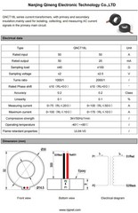 Current Transformer Miniature Coil Toroidal CT 5A 10A 20A 30A 2000:1 Sensor