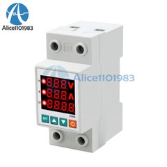 63A Display Adjustable Over Under Voltage Protector Relay Over Current Protector
