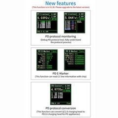 FNB38 USB Tester for USB Fast Charging PD3 with Multiple Interface Support