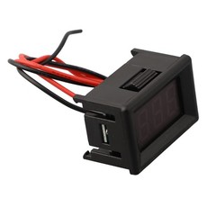 LED Digital Voltage Gauge for DC4 5V 30V Measurement Red Blue Green Display