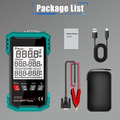 ET271 2000W MPPT Solar Power Meter with 3.2-inch LCD and Protection Features