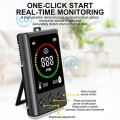 Portable Carbon Monoxide Alarm Detector Electrochemical Sensor Gas Leak Detector