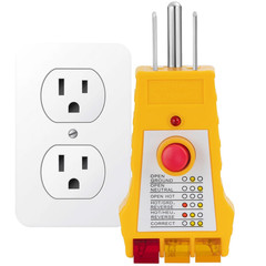 GAYA Grounding Outlet Tester Earthing for Grounding Products, Electric Outlet Te