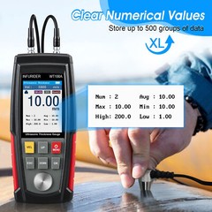 Digital Ultrasonic Thickness Gauge Meter Tester 1-300mm Tool for Metal Cast Iron