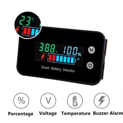IPX7 Waterproof Battery Monitor12v 24v 36v 48v 60v 72v,Car Motorcycle Golf ca…