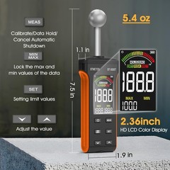 Wood Moisture Meter – Pinless Moisture Detector Measur Depth 20-40mm Non-Destruc