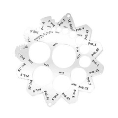 Rust Resistant 304 Stainless Steel Thread Pitch Gauge for Frequent Use