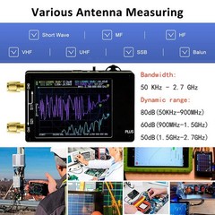 Advanced Handheld Vector Network Analyzer 50KHz to 2 7GHz for RF Applications