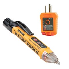 Klein Tools NCVT5KIT Dual Range CL Voltage Tester Kit & GFCI w/ 2-Batts New