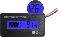 Digital Battery Tester for Lead-Acid & Lithium-Ion with Backlit Display